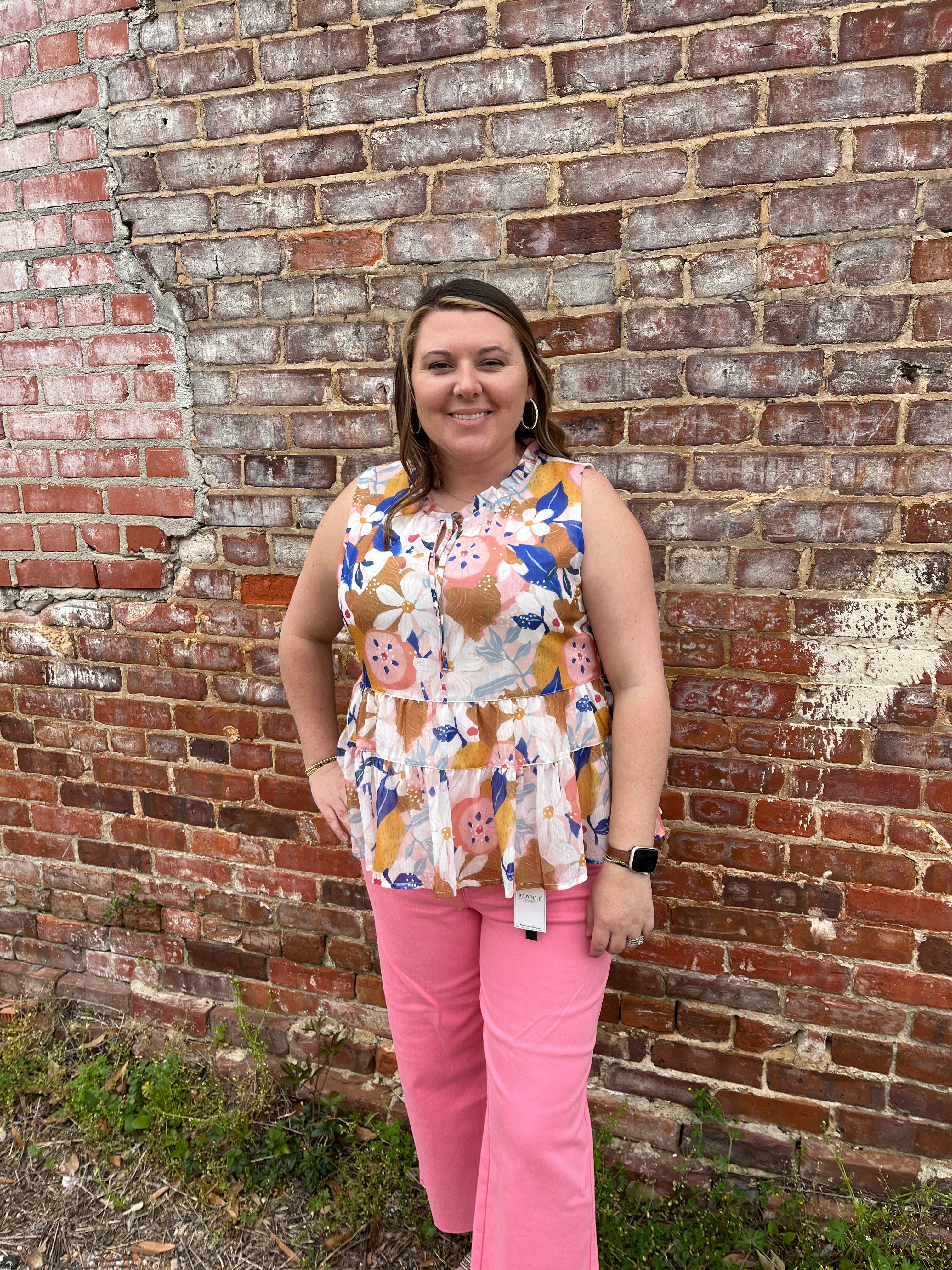 Floral Ruffle Blouse