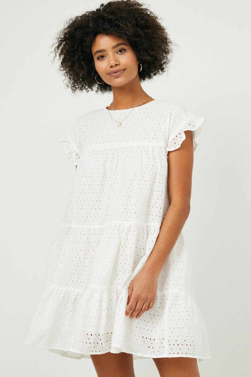 White Eyelet Dress