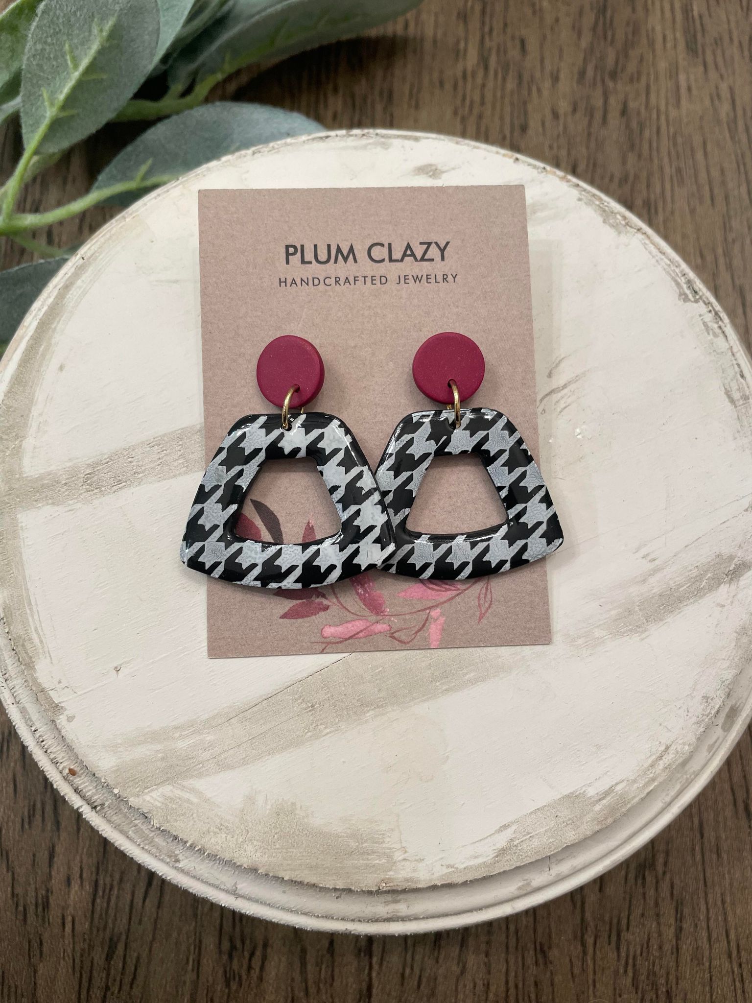 Houndstooth Earrings